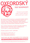 Oxford Capacity Analysis - scientologický test používaný při náboru nových věřících.