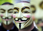 Annonymous - skupina odpůrců proti scientologické sektě.