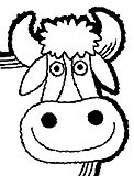 Ilustrace kráva.