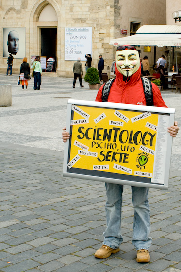 Anonymous v Praze, září 2008
