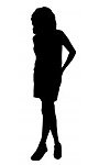 Ilustrace silueta ženy - pracovala jsem v scientologické firmě.